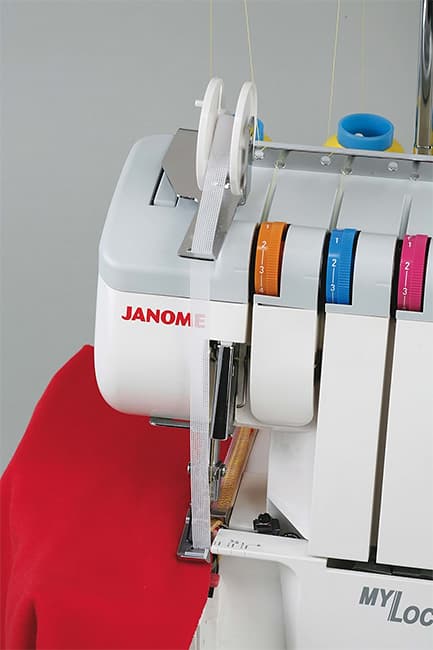 Лапка с направляющим барабаном для пришивания ленты, тесьмы