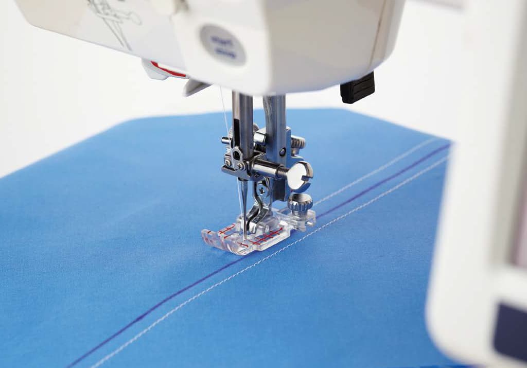 Лапка прозрачная для пэчворка с набором направляющих (для машин с шириной строчки 9мм) - фото №4