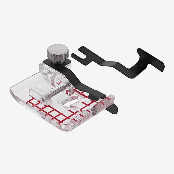 Лапка прозрачная для пэчворка с набором направляющих (для машин с шириной строчки 9мм)