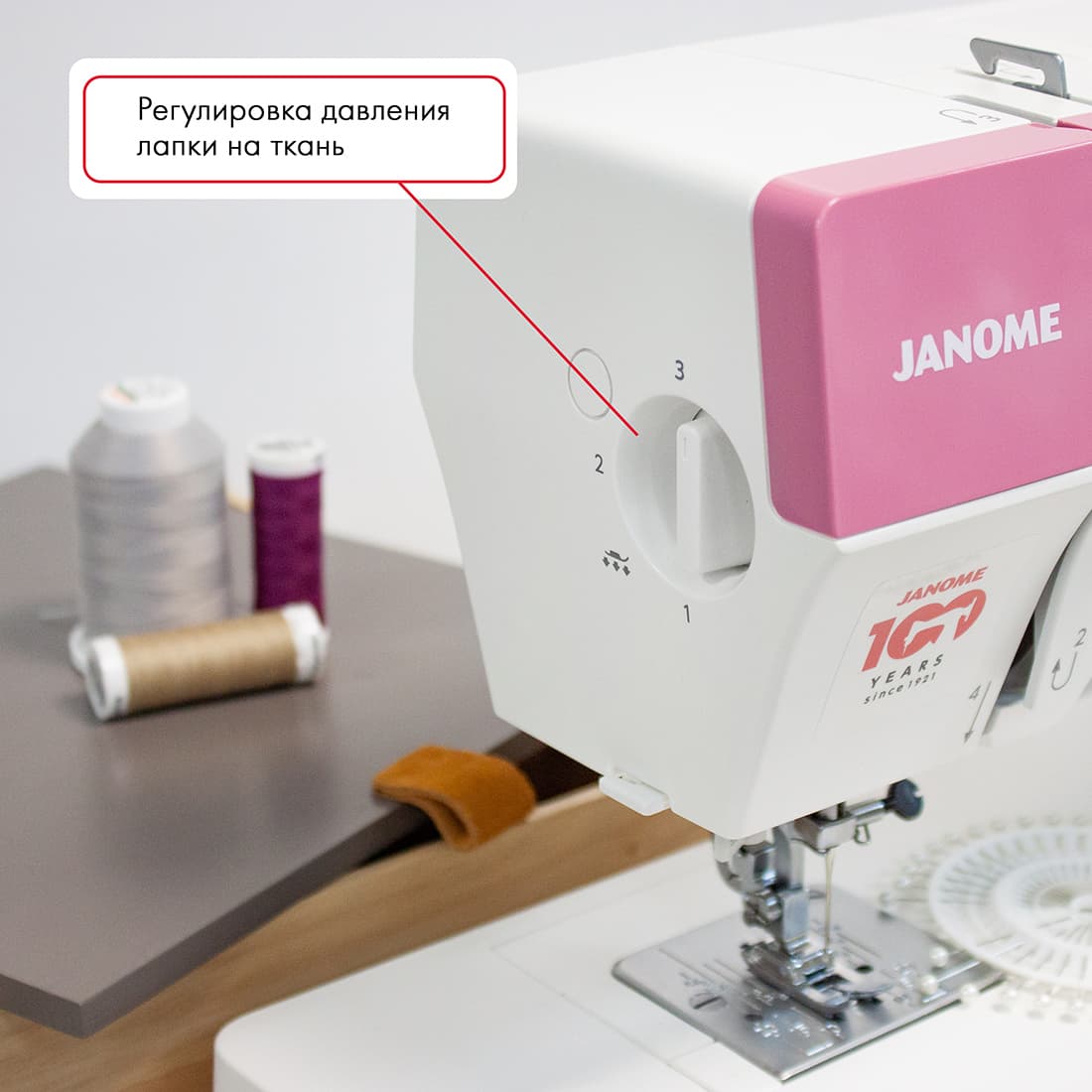 Электромеханическая швейная машина Janome 1522PG Anniversary Edition - фото №6