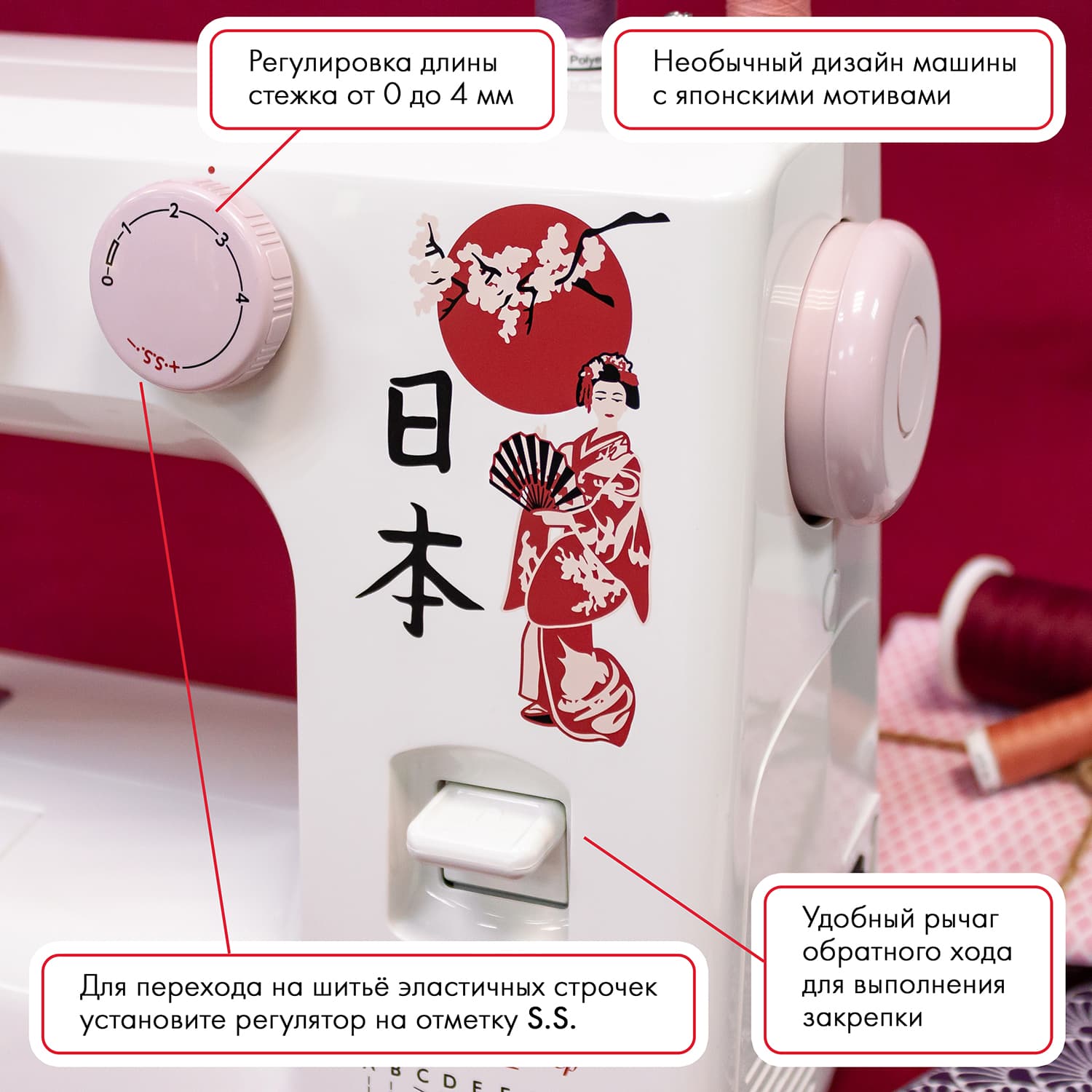 Электромеханическая швейная машина Janome 1820s - фото №5