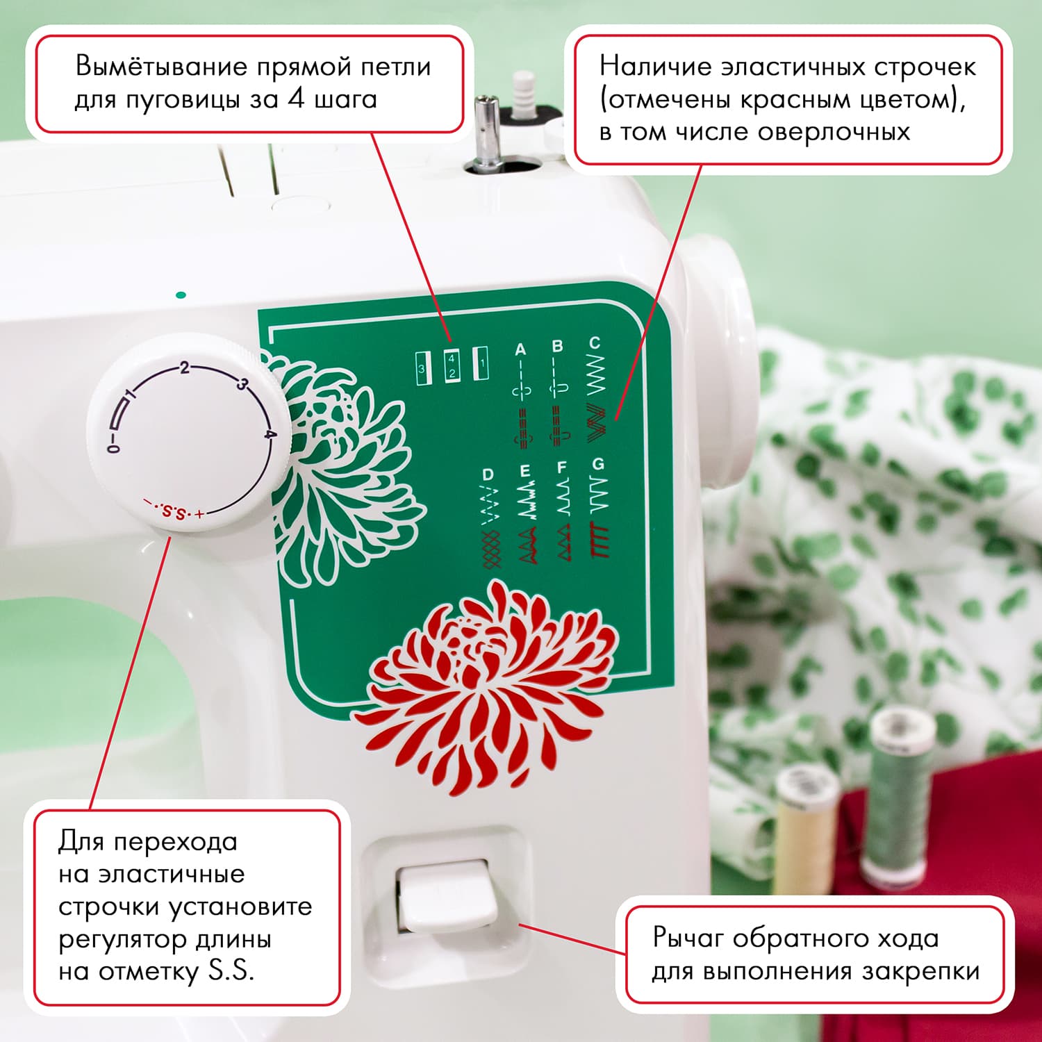 Электромеханическая швейная машина Janome 5500 - №1