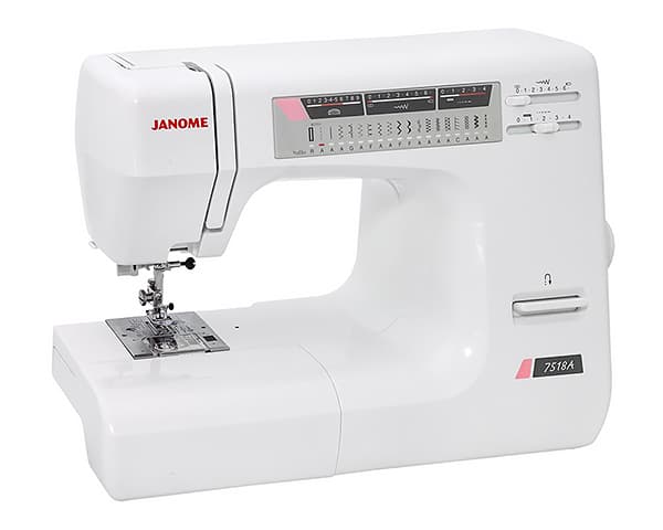 Электромеханическая швейная машина Janome 7518A (с жестким чехлом)