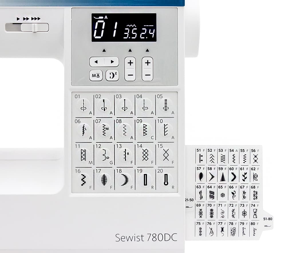 Швейная машина с микропроцессорным управлением Janome Sewist 780DC - фото №6