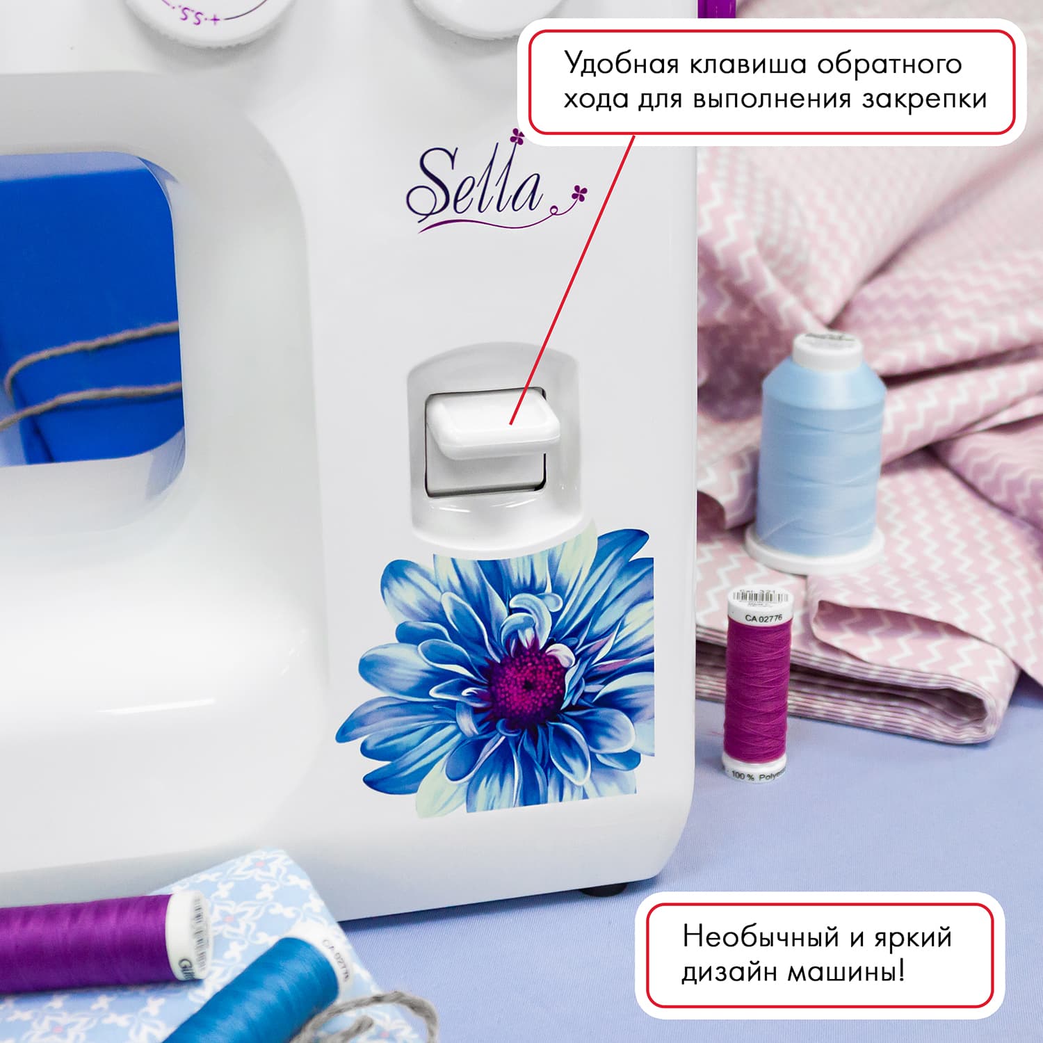 Электромеханическая швейная машина Janome Sella - №7