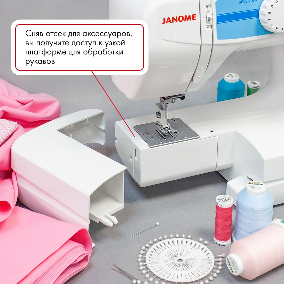 Электромеханическая швейная машина Janome TC-1218 - фото №6