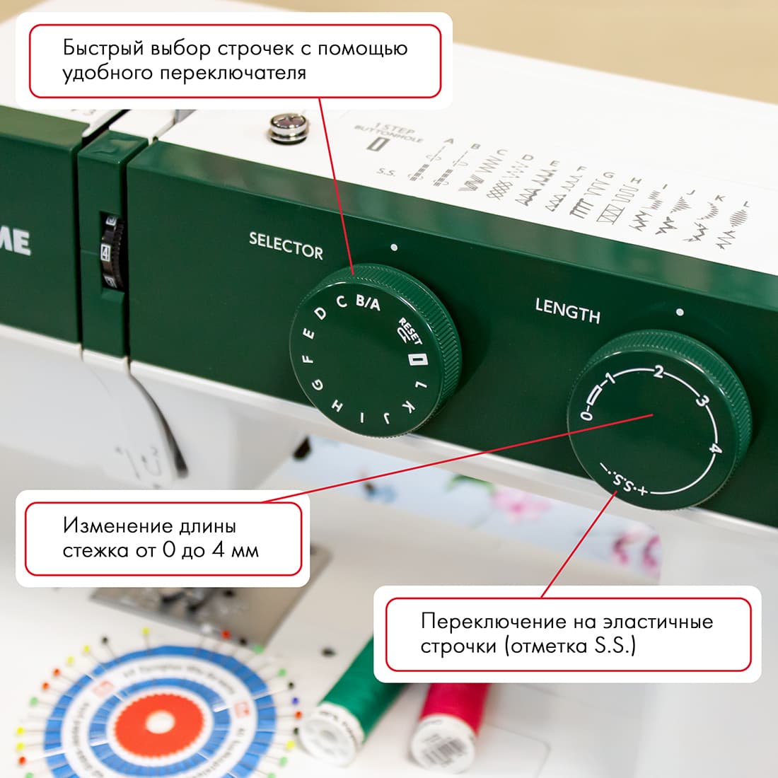 Электромеханическая швейная машина Janome 1522GN - фото №4