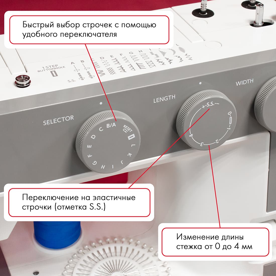 Электромеханическая швейная машина Janome 1522LG - фото №4