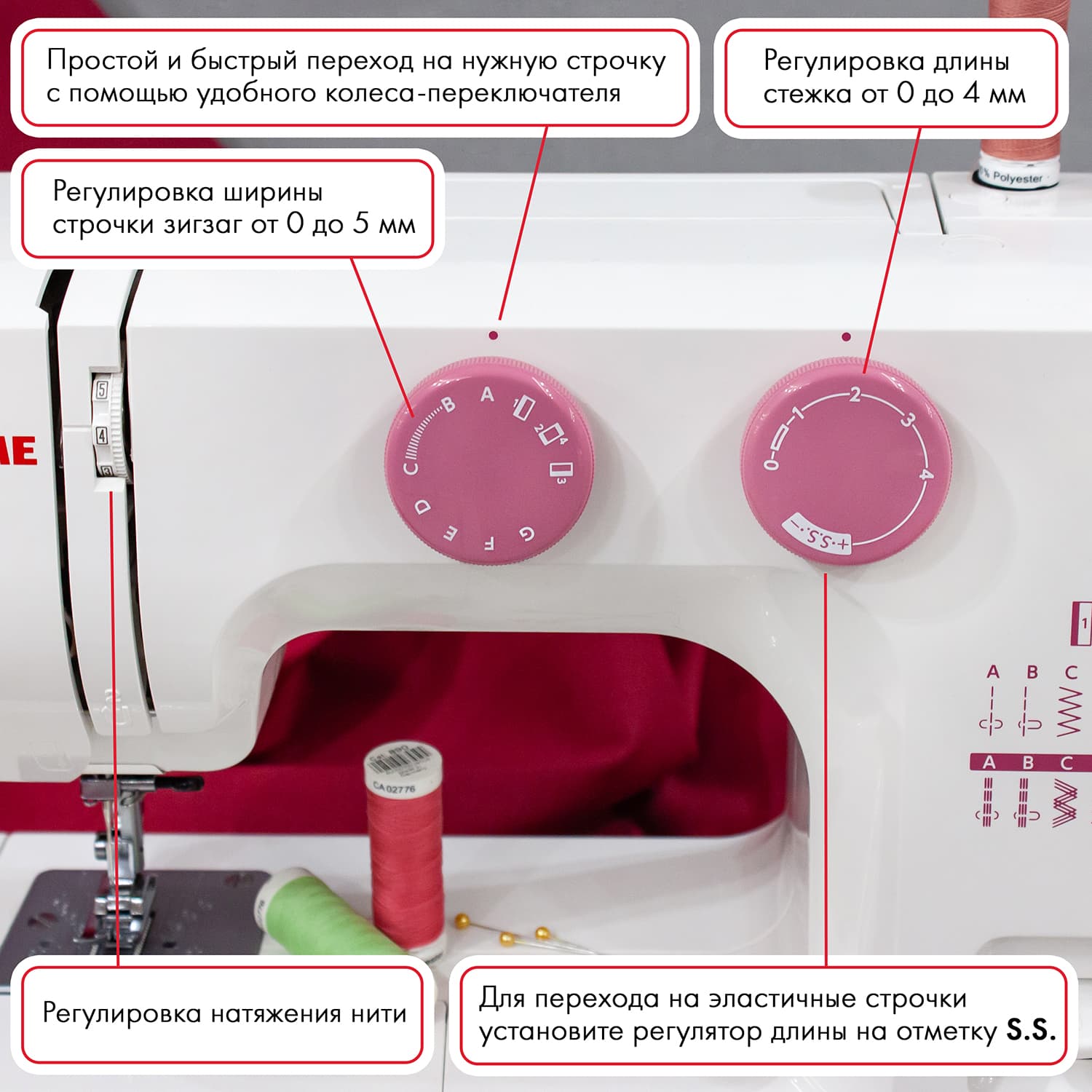 Электромеханическая швейная машина Janome 311PG - фото №4