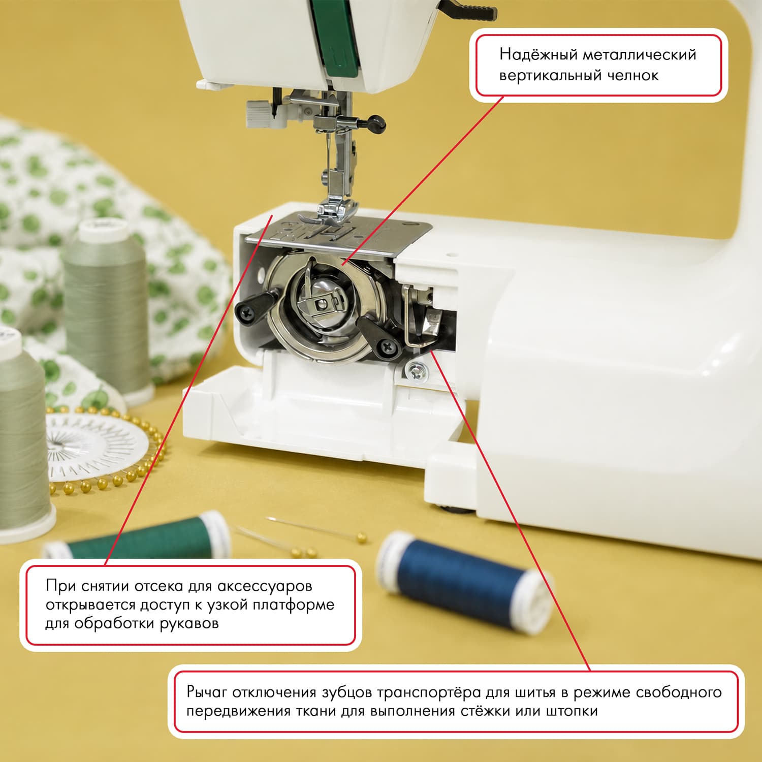 Электромеханическая швейная машина Janome 15 Midori - №7