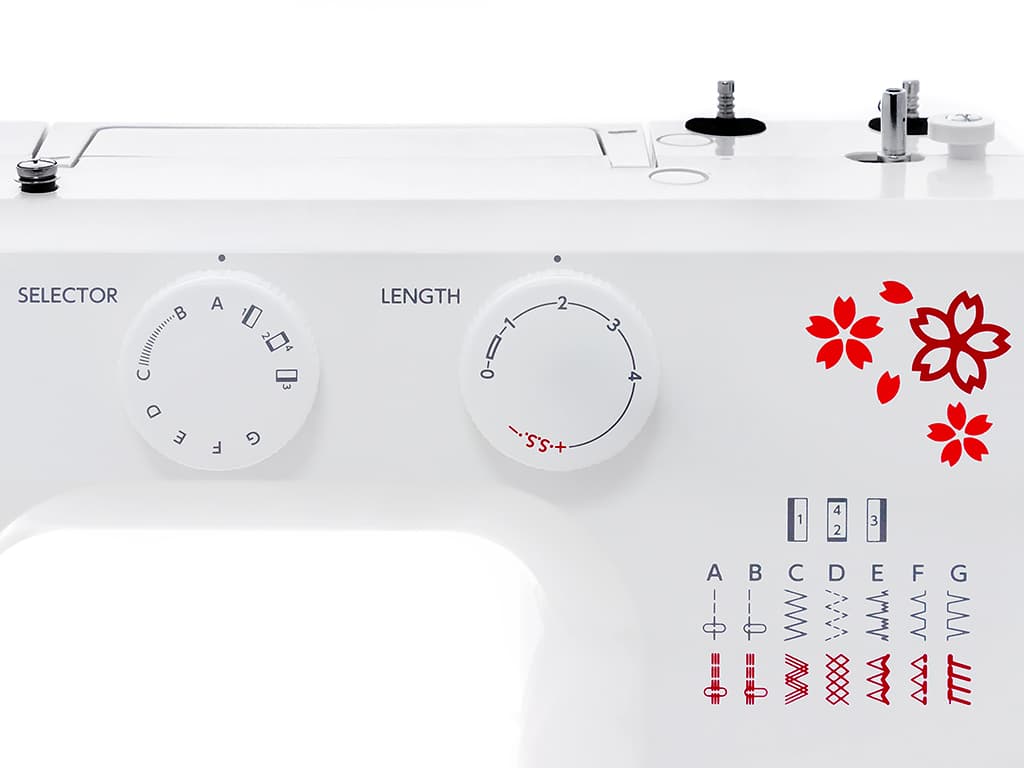 Электромеханическая швейная машина Janome 15 Midori - фото №6